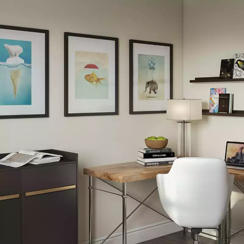 Modern, Farmhouse Office Design by Havenly Interior Designer Allison