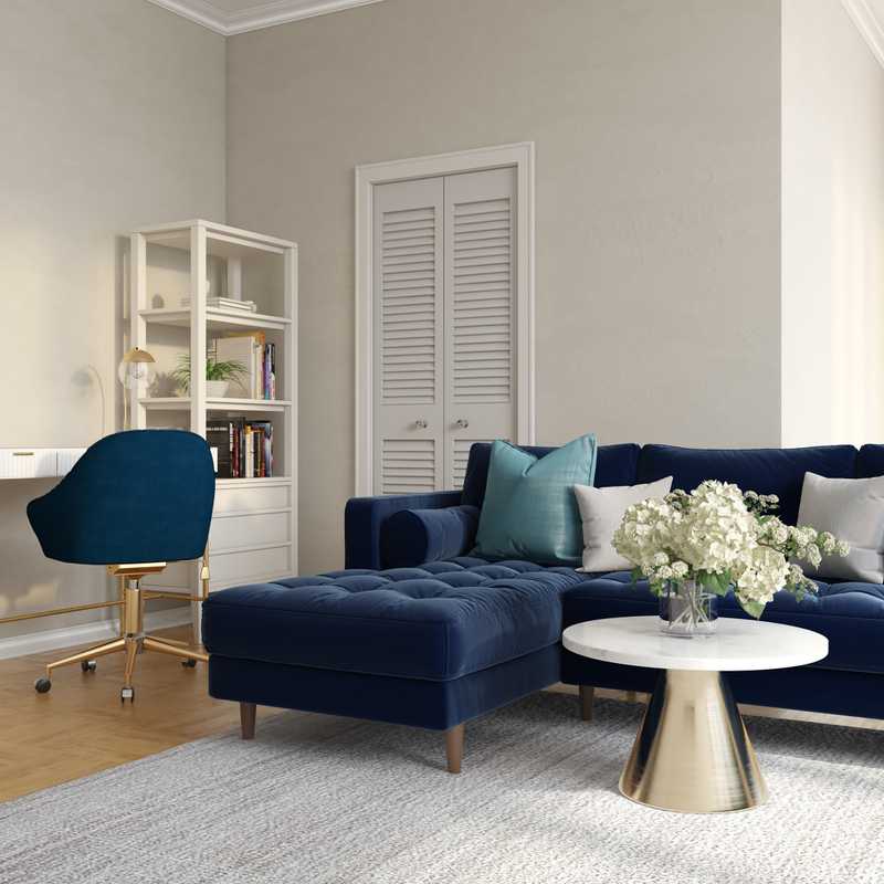 Modern, Glam Living Room Design by Havenly Interior Designer Mariela