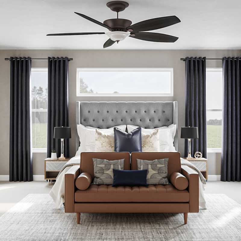 Contemporary, Modern, Glam Bedroom Design by Havenly Interior Designer Fendy