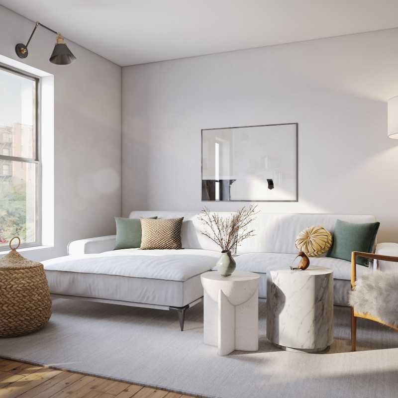 Modern, Minimal Living Room Design by Havenly Interior Designer Noor