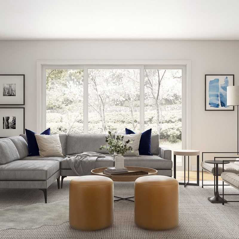 Contemporary, Scandinavian Living Room Design by Havenly Interior Designer Anny