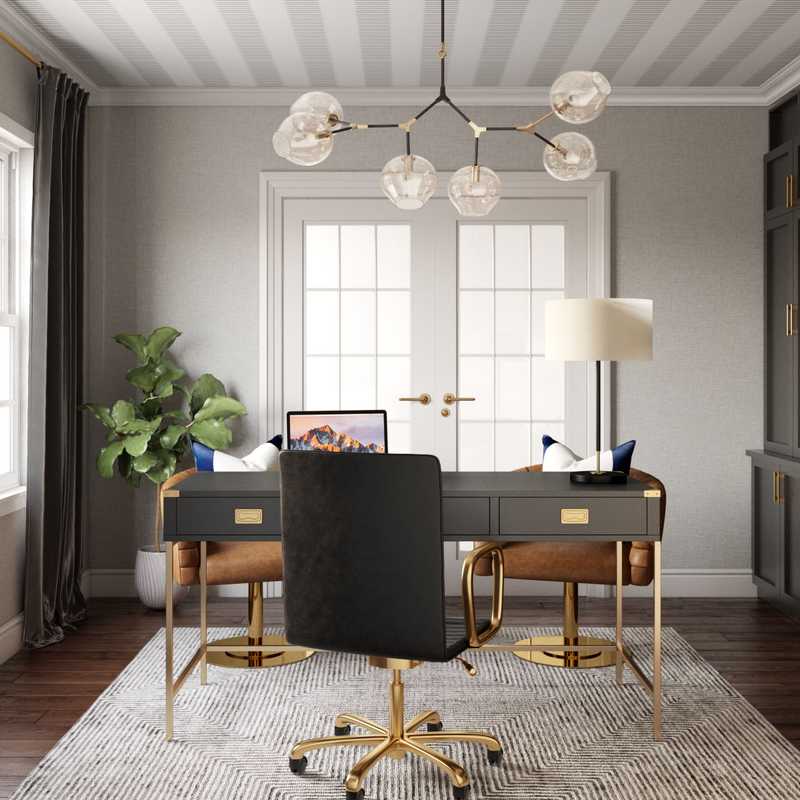 Office Design by Havenly Interior Designer Shameika