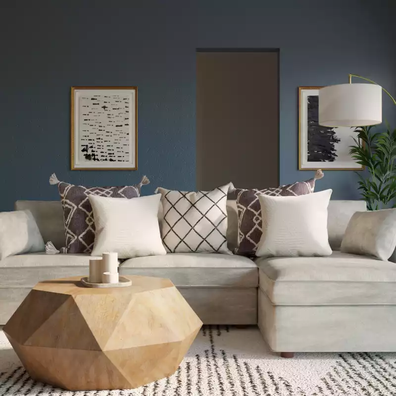 Modern, Transitional Living Room Design by Havenly Interior Designer Kasia