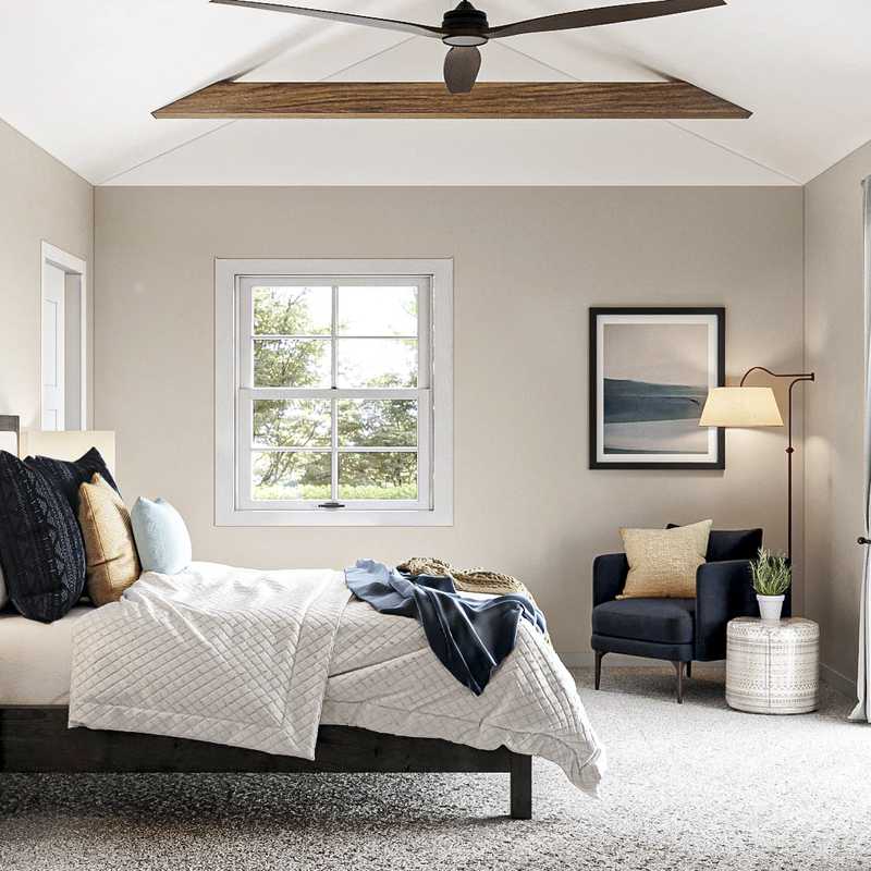 Farmhouse Bedroom Design by Havenly Interior Designer Mariel