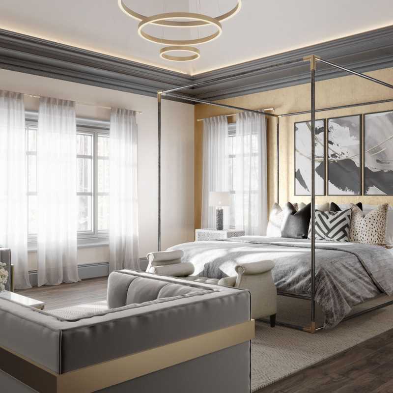 Glam Bedroom Design by Havenly Interior Designer Athena