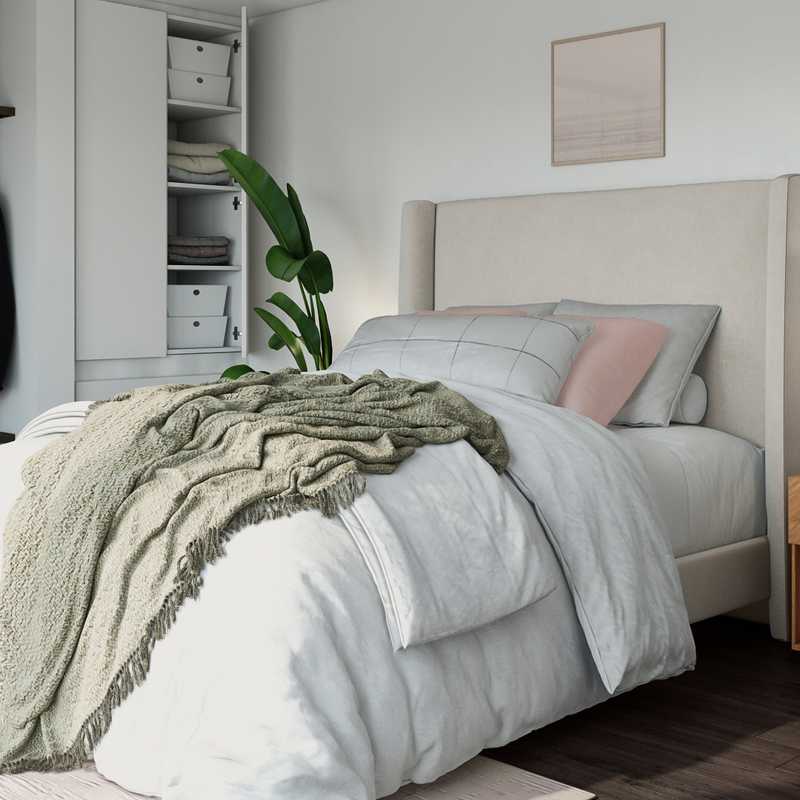 Bohemian, Midcentury Modern Bedroom Design by Havenly Interior Designer Alyssa