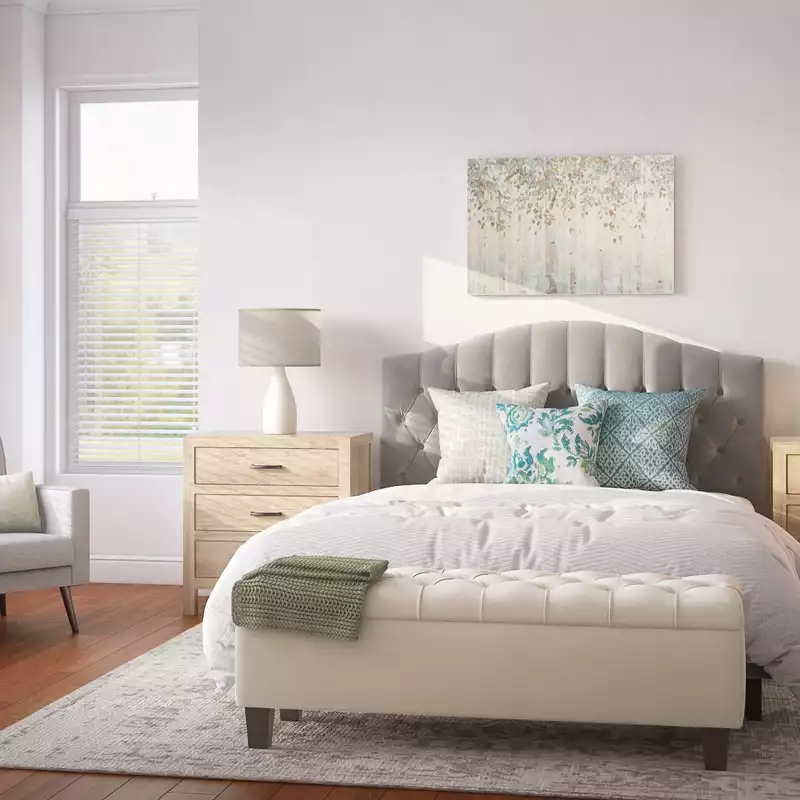 Modern, Classic, Coastal Bedroom Design by Havenly Interior Designer Christina