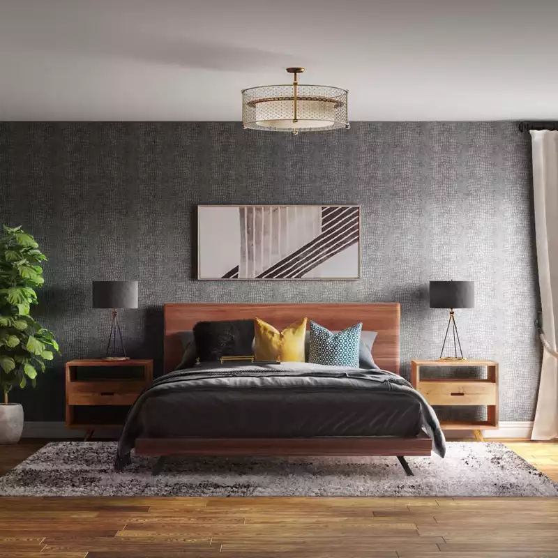 Modern, Glam, Minimal Bedroom Design by Havenly Interior Designer Bibi