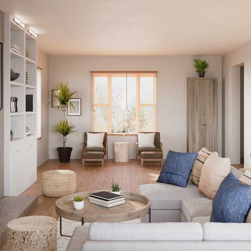 Farmhouse Living Room Design by Havenly Interior Designer Sam