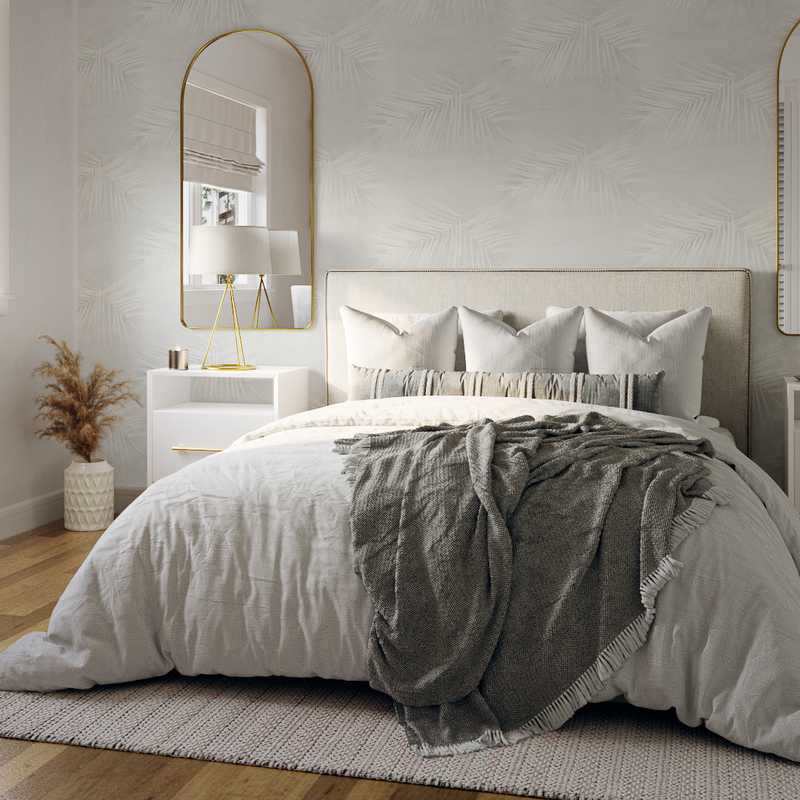 Bohemian, Scandinavian Bedroom Design by Havenly Interior Designer Carly