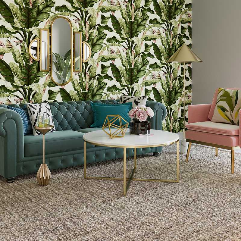 Modern, Glam Living Room Design by Havenly Interior Designer Ana