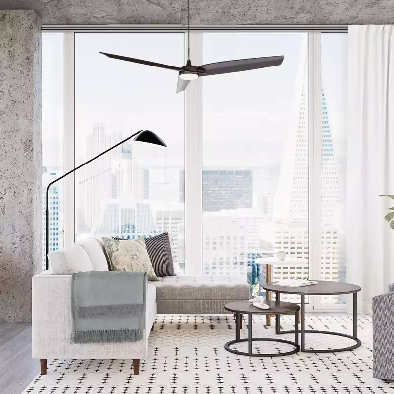 Modern, Bohemian, Minimal, Scandinavian Living Room Design by Havenly Interior Designer Emily