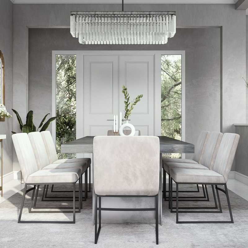 Contemporary, Modern, Glam Dining Room Design by Havenly Interior Designer Athina