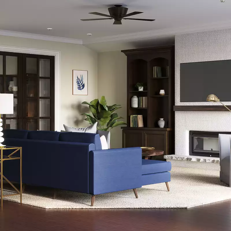 Modern, Classic Living Room Design by Havenly Interior Designer Kasia
