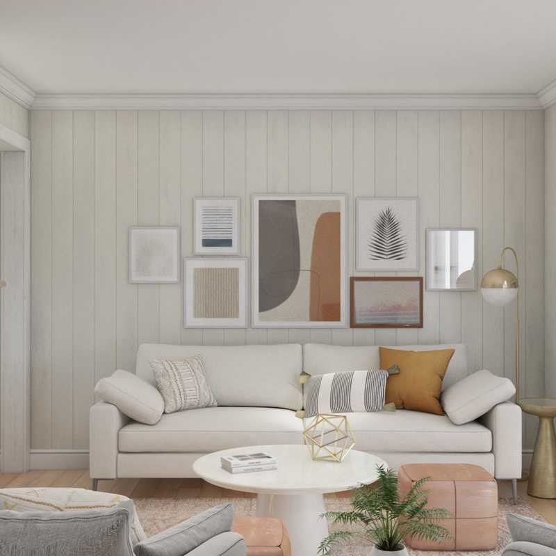 Modern, Rustic Living Room Design by Havenly Interior Designer Jessie