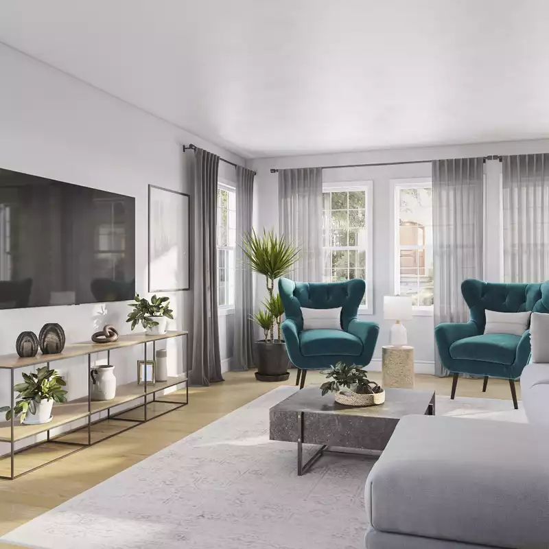 Modern, Classic Living Room Design by Havenly Interior Designer Shauna