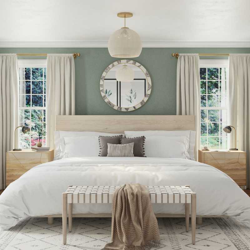 Classic, Bohemian Bedroom Design by Havenly Interior Designer Shauna