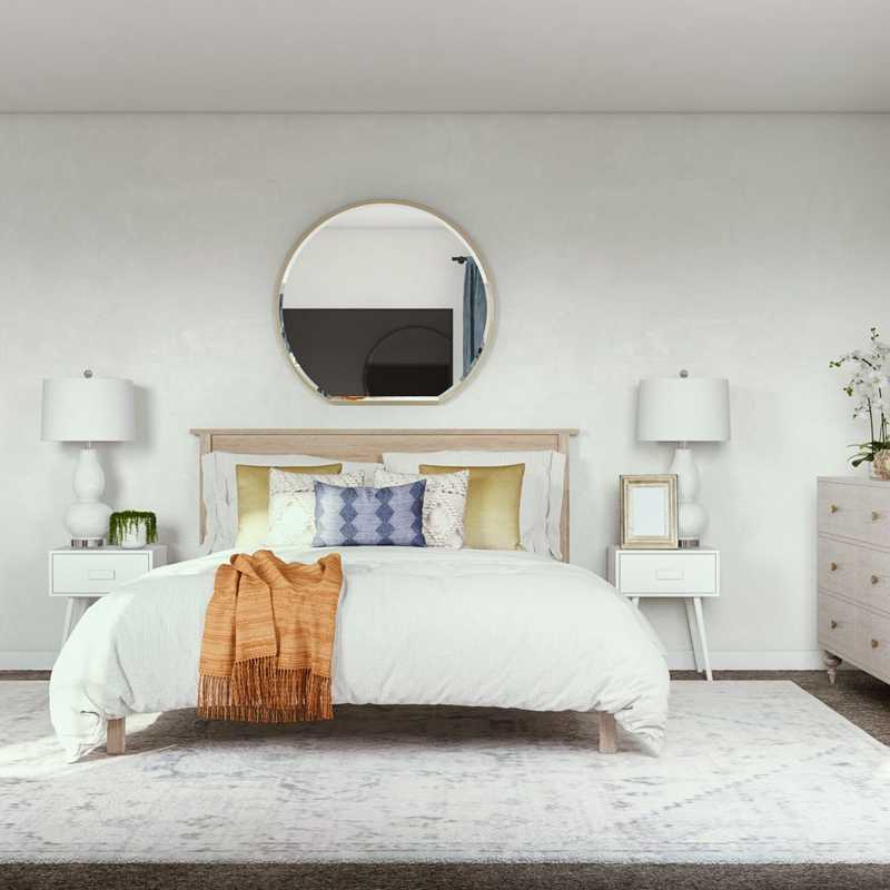 Classic, Coastal, Farmhouse Bedroom Design by Havenly Interior Designer Alejandra