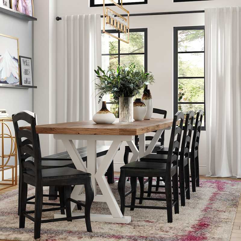 Modern, Glam Dining Room Design by Havenly Interior Designer Austin