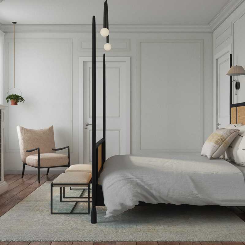 Modern, Glam, Minimal Bedroom Design by Havenly Interior Designer Carla