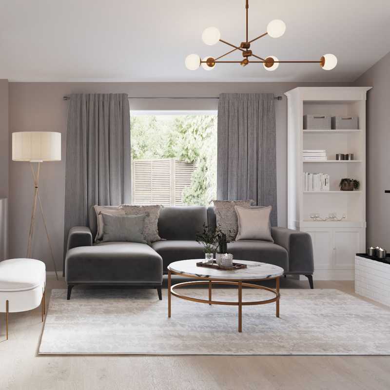 Contemporary, Modern Living Room Design by Havenly Interior Designer Athina