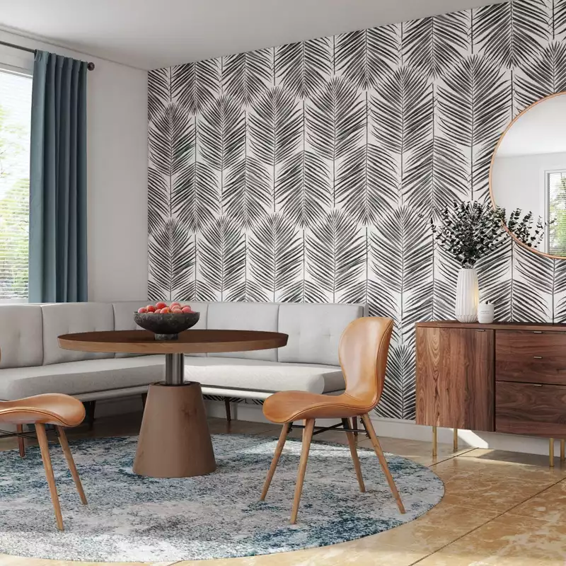 Contemporary, Midcentury Modern Dining Room Design by Havenly Interior Designer Anny