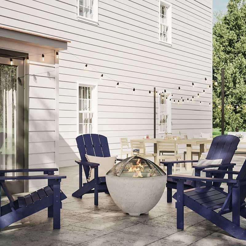 Classic, Traditional Outdoor Space Design by Havenly Interior Designer Sara