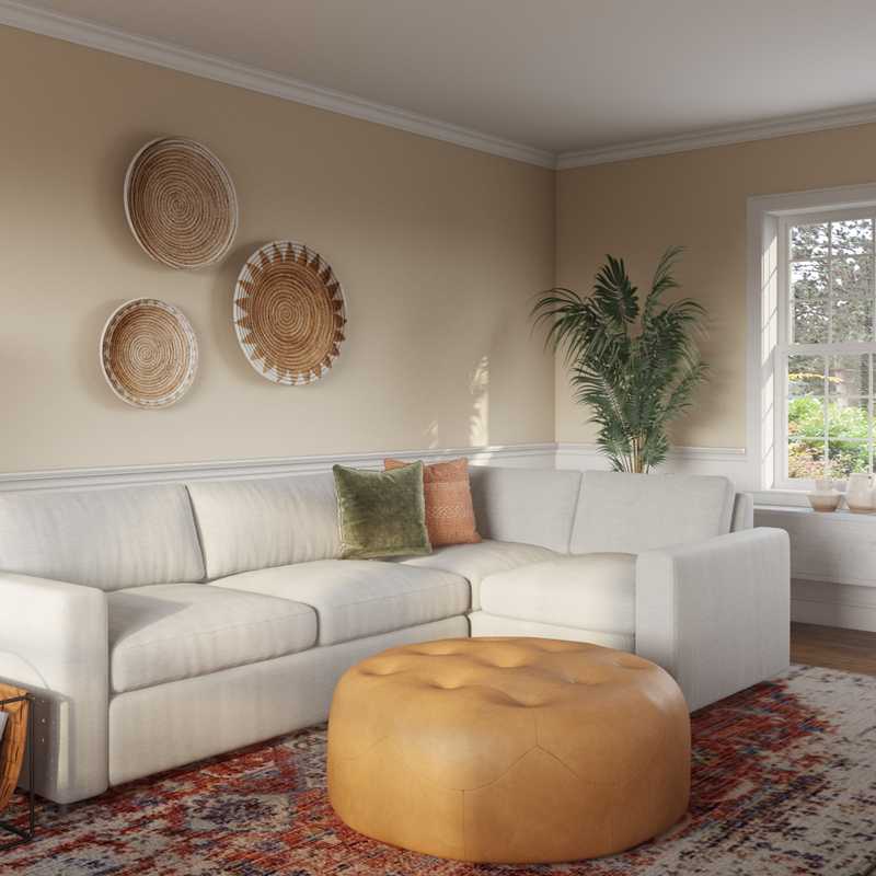 Minimal, Scandinavian Living Room Design by Havenly Interior Designer Xiaoxiao