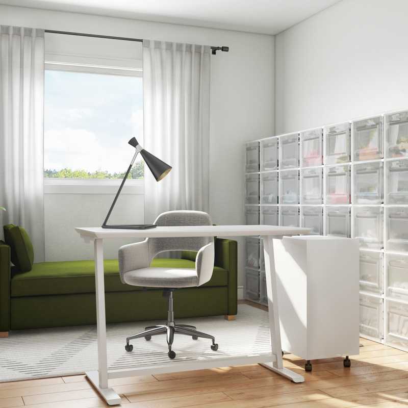 Contemporary, Modern, Eclectic, Minimal, Scandinavian Office Design by Havenly Interior Designer Shalene