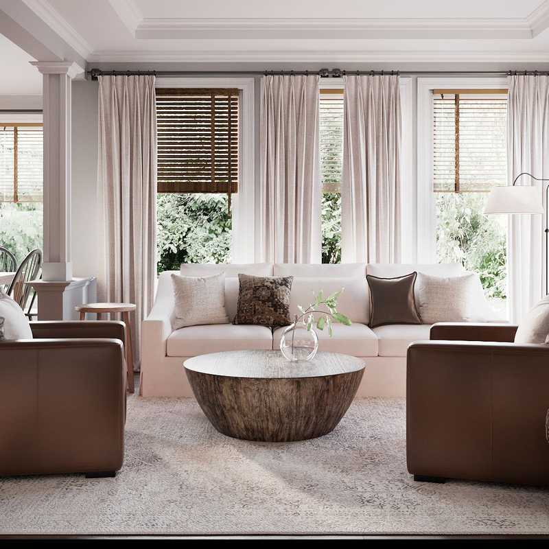 Farmhouse, Rustic, Scandinavian Living Room Design by Havenly Interior Designer Nicole
