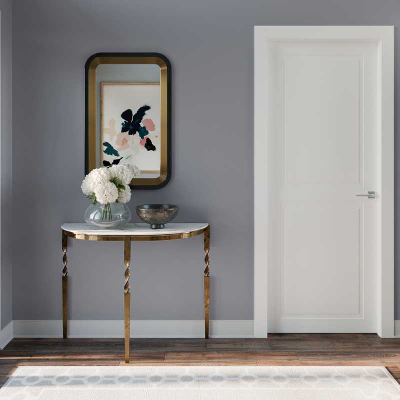 Contemporary, Glam Entryway Design by Havenly Interior Designer Sarah