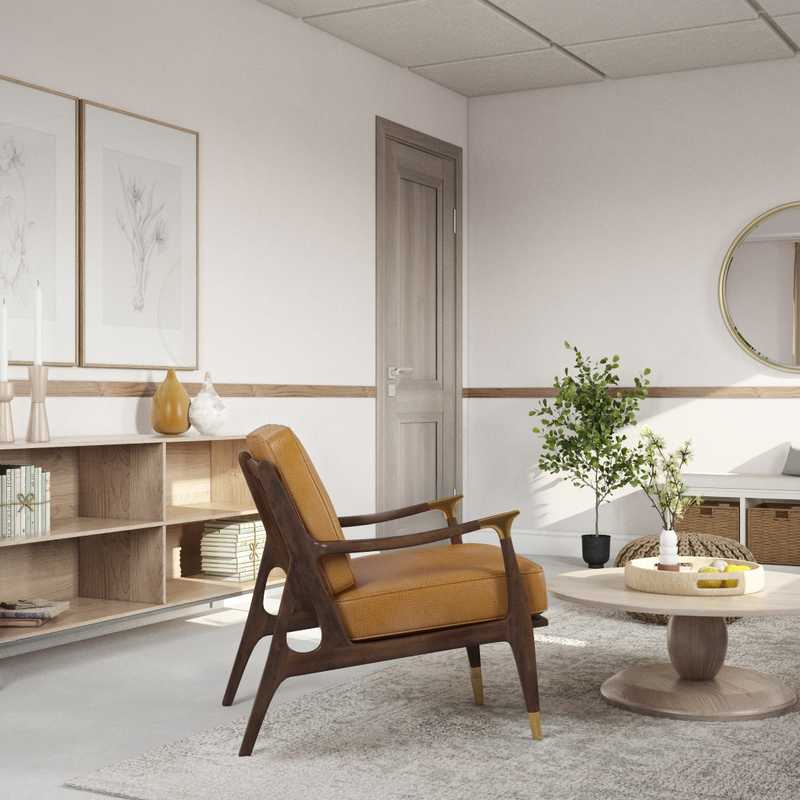 Bohemian, Minimal, Scandinavian Office Design by Havenly Interior Designer Tiffany