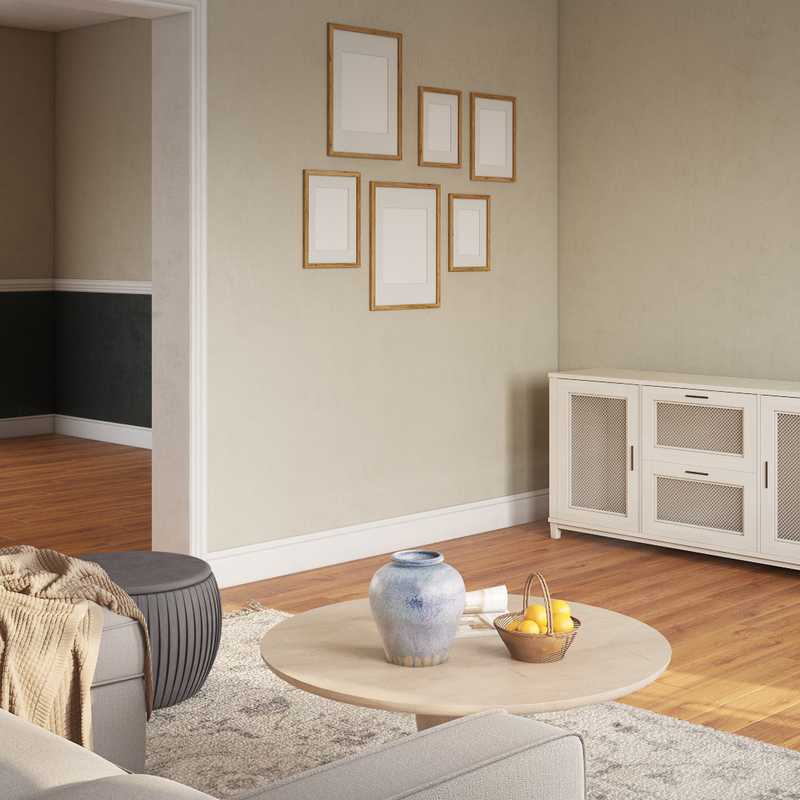 Classic, Coastal Living Room Design by Havenly Interior Designer Tiffany