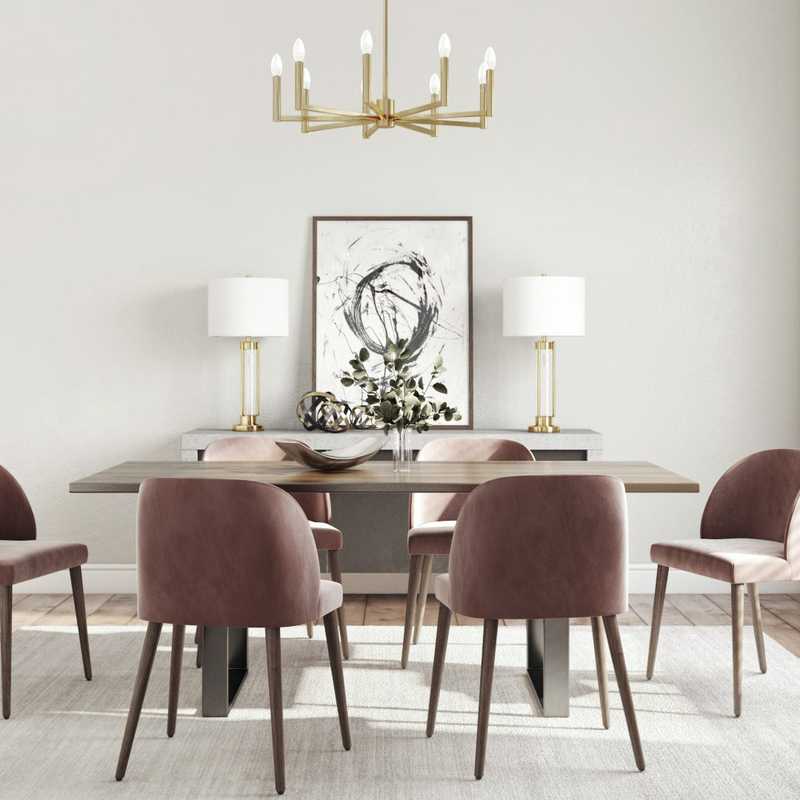 Contemporary, Modern, Classic Contemporary Dining Room Design by Havenly Interior Designer Anny
