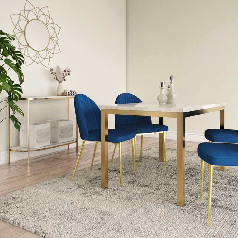 Glam Dining Room Design by Havenly Interior Designer Alycia