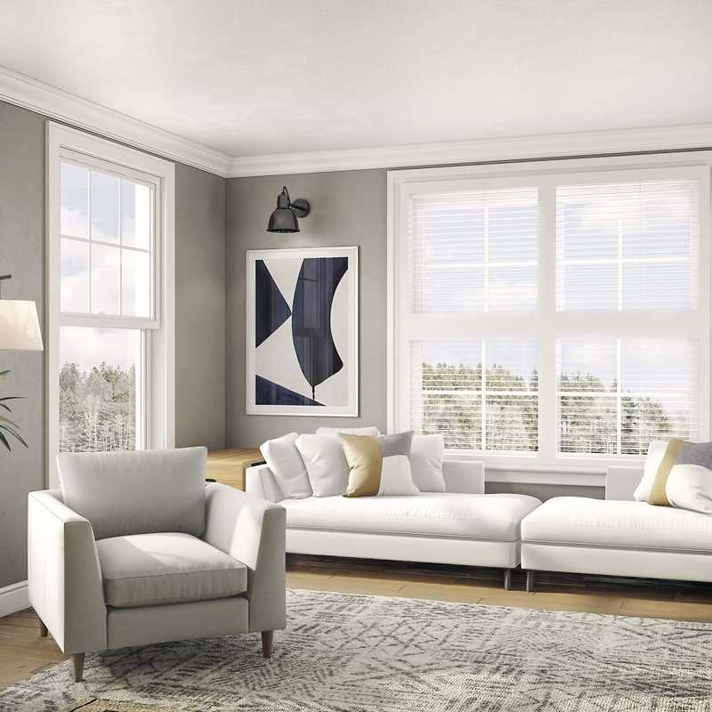 Scandinavian Living Room Design by Havenly Interior Designer Dayana