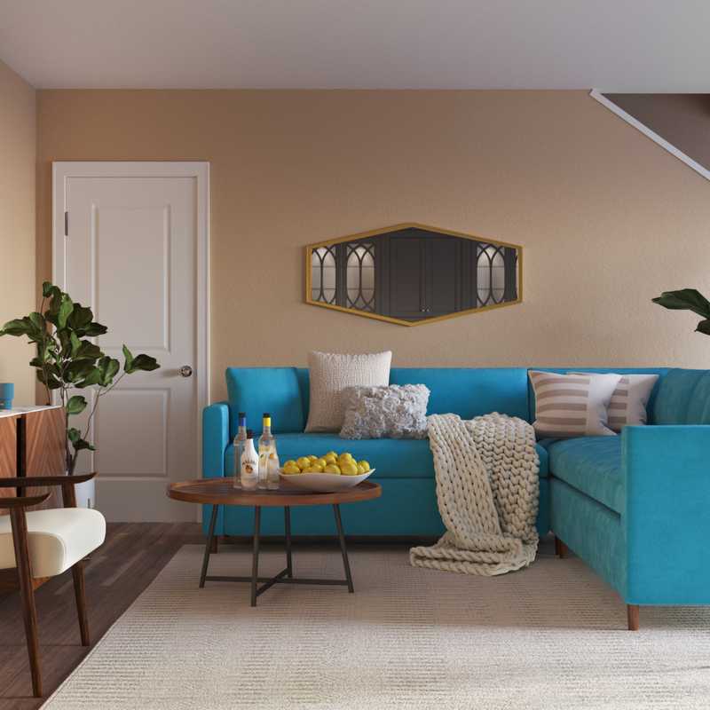 Midcentury Modern Living Room Design by Havenly Interior Designer Senna