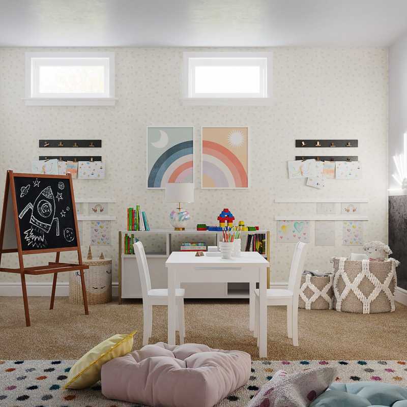 Bohemian, Scandinavian Bedroom Design by Havenly Interior Designer Ariadna