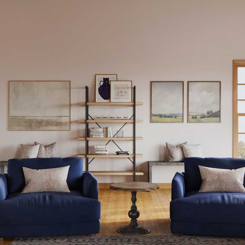 Modern, Classic Living Room Design by Havenly Interior Designer Helene