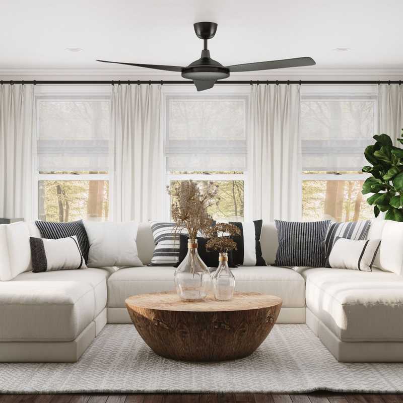 Contemporary, Minimal Living Room Design by Havenly Interior Designer Veronica