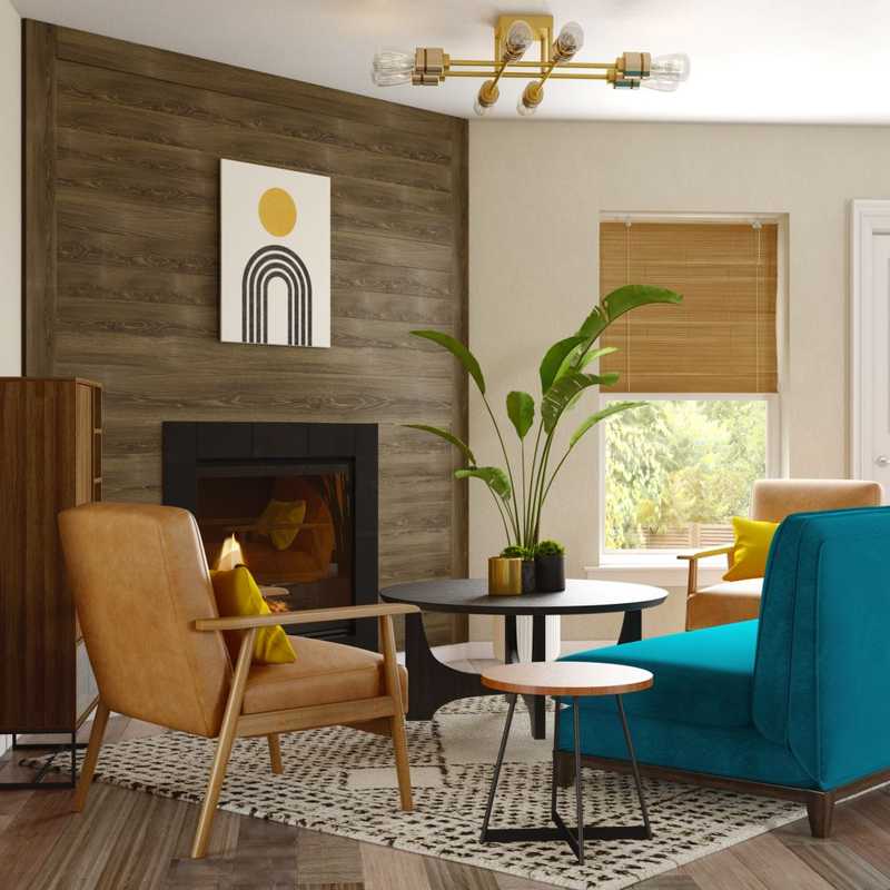 Bohemian, Midcentury Modern Not Sure Yet Design by Havenly Interior Designer Emmanuel