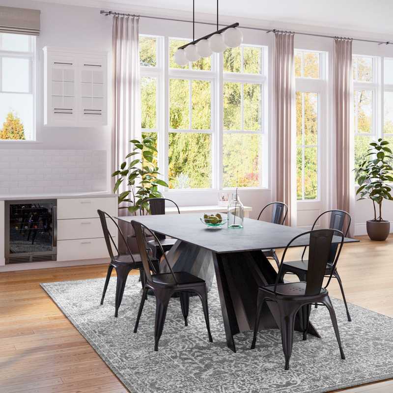 Modern, Industrial, Midcentury Modern, Scandinavian Dining Room Design by Havenly Interior Designer Carla