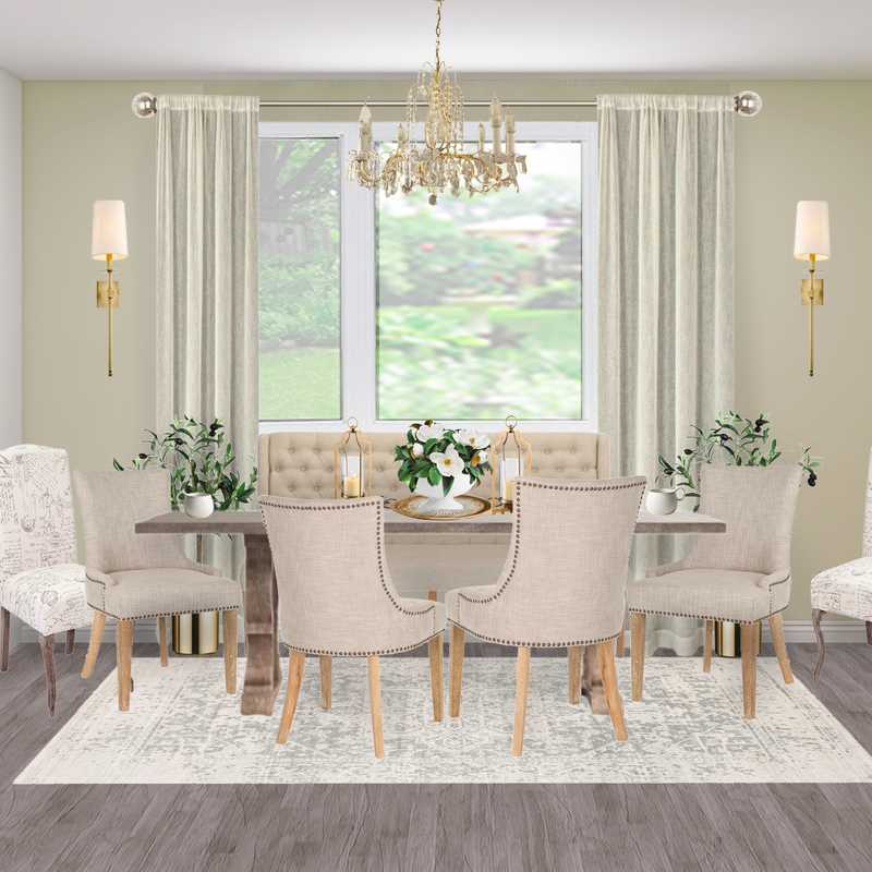 Contemporary, Rustic, Transitional Dining Room Design by Havenly Interior Designer Katherine