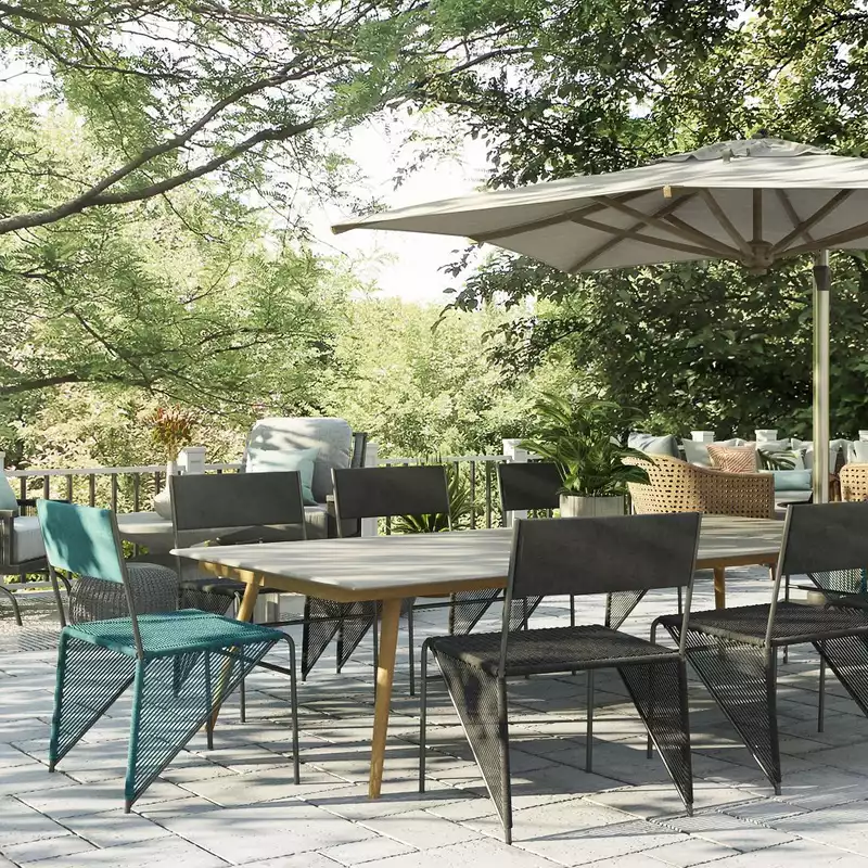Modern, Bohemian, Midcentury Modern Outdoor Space Design by Havenly Interior Designer Ana