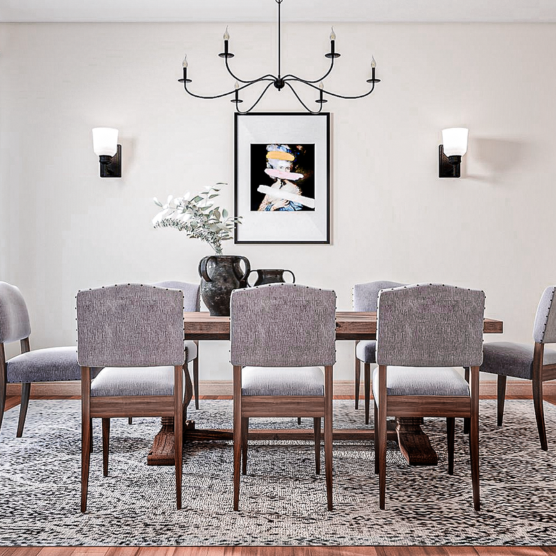 Rustic Dining Room Design by Havenly Interior Designer Mariel