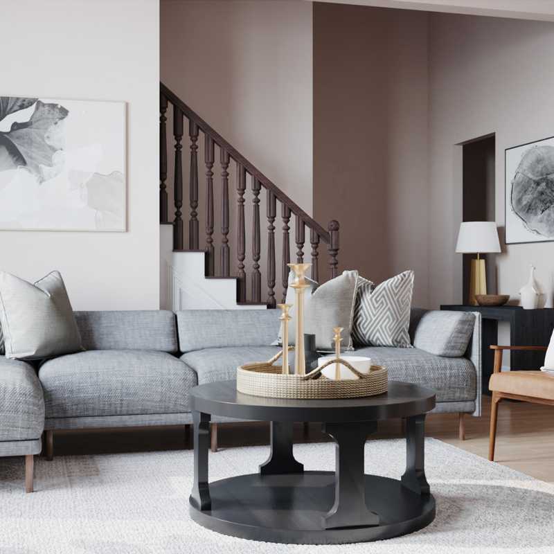 Modern, Glam, Minimal, Scandinavian Living Room Design by Havenly Interior Designer Madison