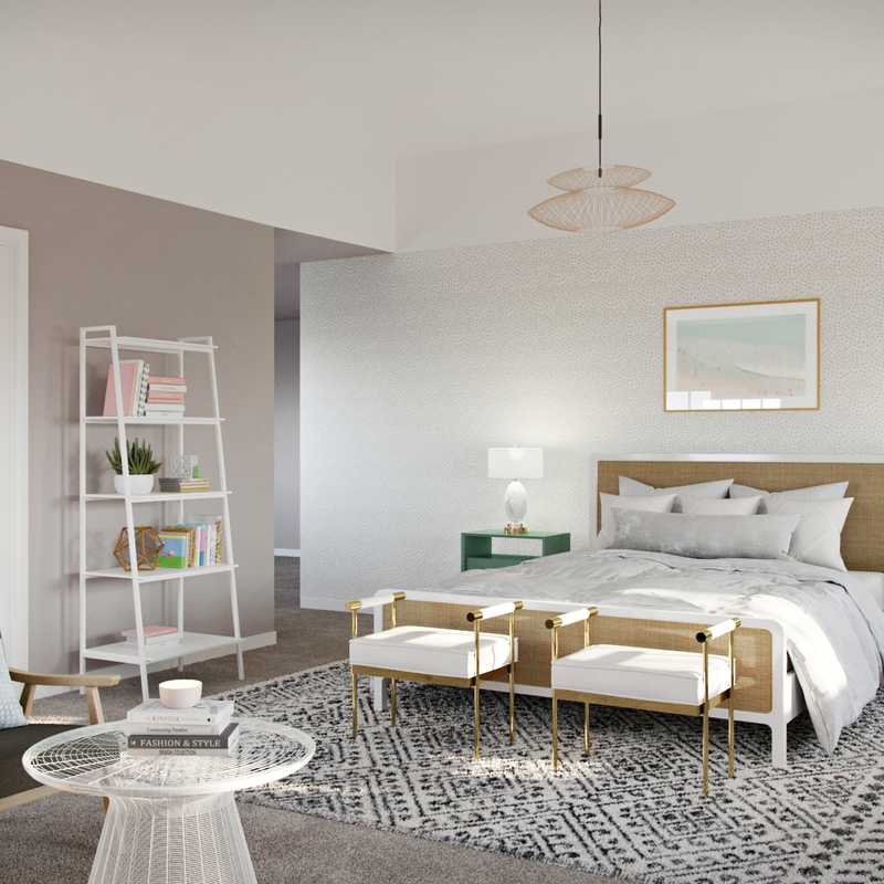 Bohemian, Glam Bedroom Design by Havenly Interior Designer Ana