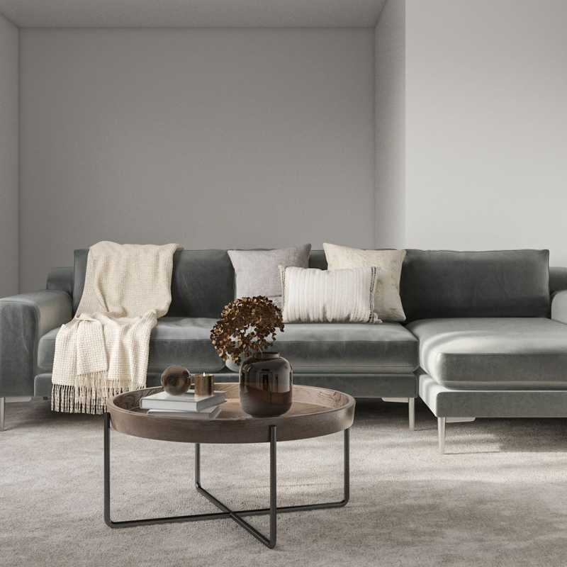 Contemporary, Minimal Living Room Design by Havenly Interior Designer Daniela