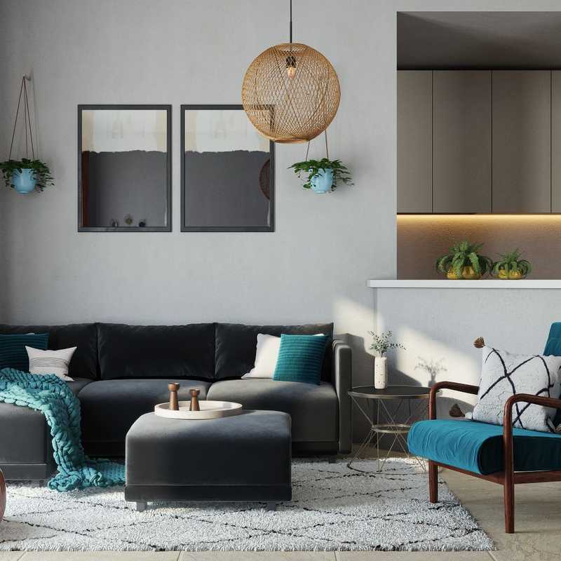 Midcentury Modern Living Room Design by Havenly Interior Designer Francisco