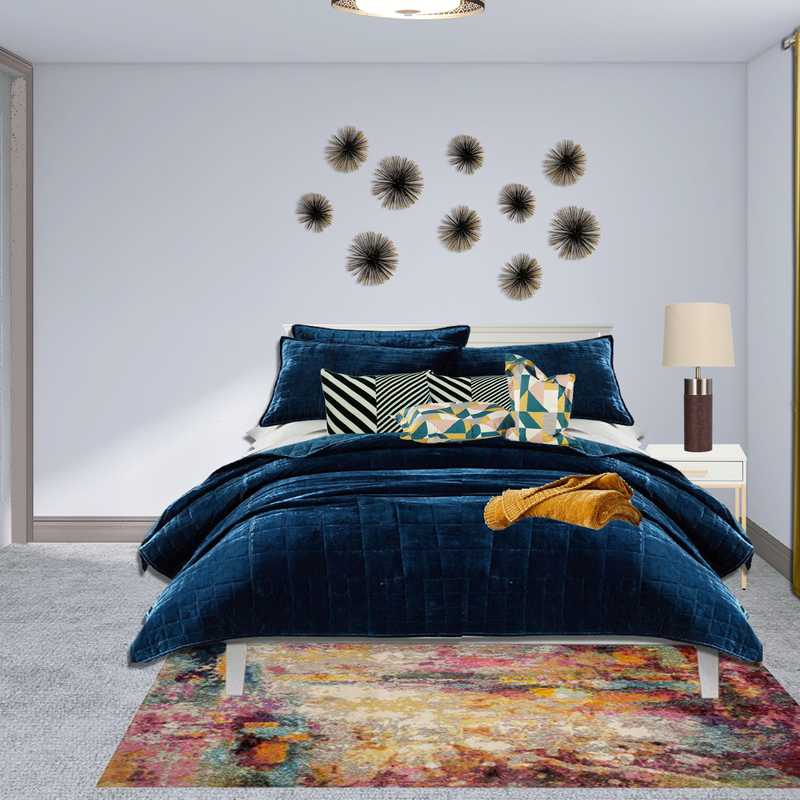 Modern, Midcentury Modern Bedroom Design by Havenly Interior Designer Daniela